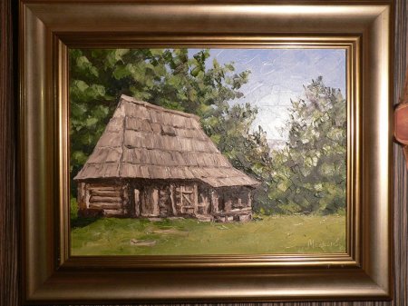 simina stara kuca ulje na platnu 2008 dim50X40cije